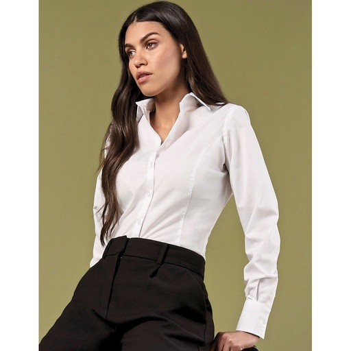 [K743F] (KK743F) Women´s Tailored Fit Business Shirt Long Sleeve [K743F]