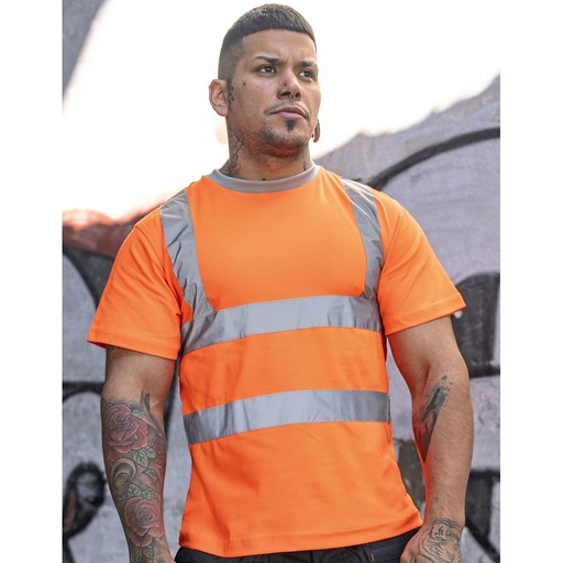 [KX074] (KXPCSHIRT) Heavy Duty Polycotton Hi-Vis T-Shirt Barcelona [KX074]