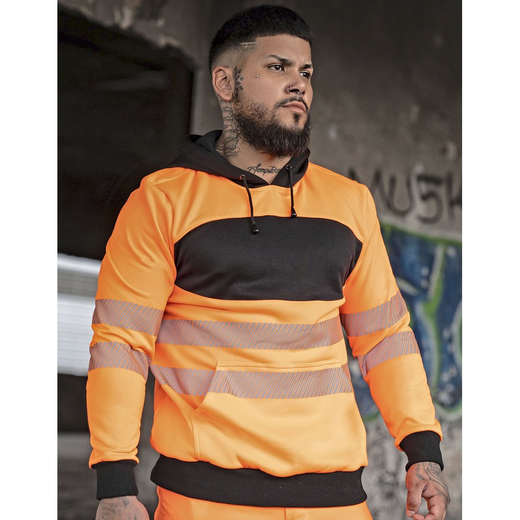 [KX1002] (EOSHO) EOS Hi-Vis Workwear Hoody With Printing Area