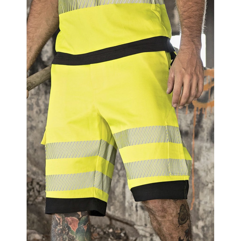 [KX1006] (EOSST) EOS Hi-Vis Workwear Shorts With Printing Areas