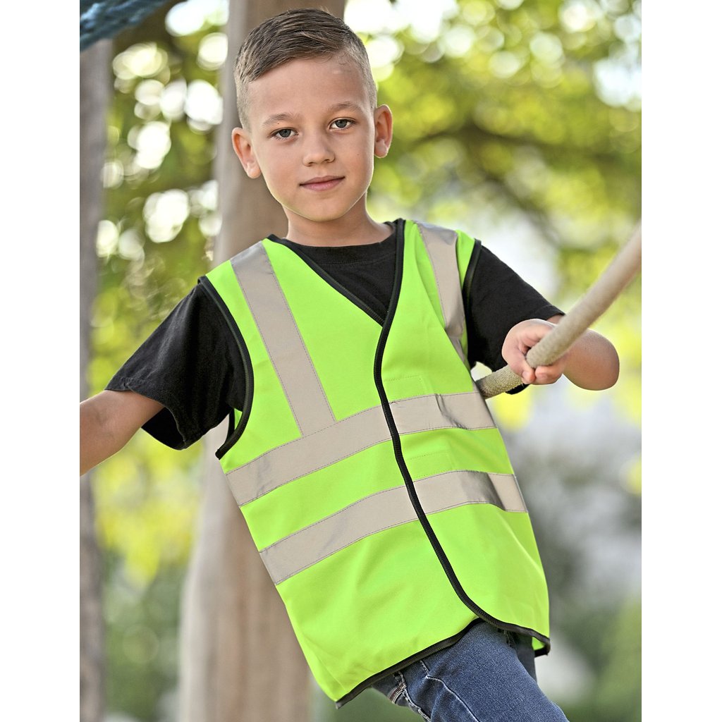 [KX127K] (KWVR) Childrens Safety Vest Esbjerg - 4 Reflective Stripes