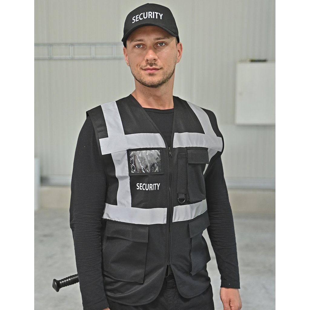 [KX184] (SECKXCMF) “SECURITY” Mesh Multifunctional Safety Vest “Tampa”