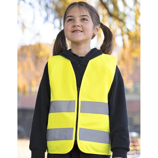 [KX201] (KWRX) Kids´ Hi-Vis Safety Vest With Front Zipper Aalborg [KX201]