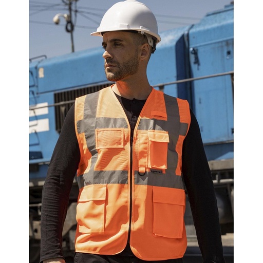 [KX808] (KXEXQ) Multifunctional Hi-Vis Mesh-Vest Athens [KX808]