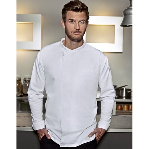 (BJM 4) Long-Sleeve Throw-Over Chef Shirt Basic [KY121]