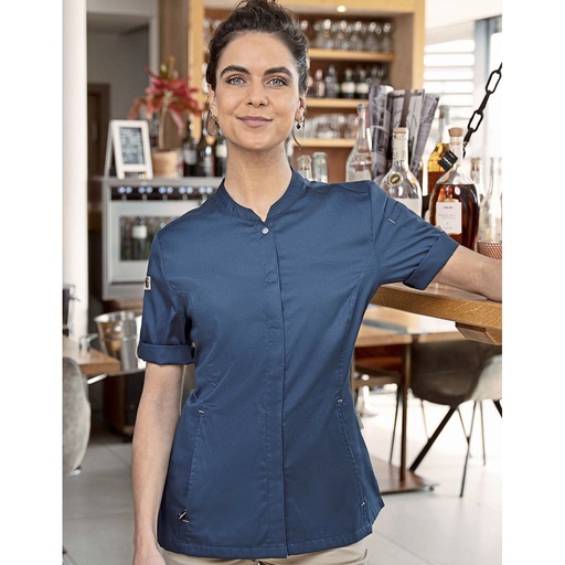 [KY135] (JF 27) Ladies Chefs Jacket Green-Generation Short Sleeve [KY135]