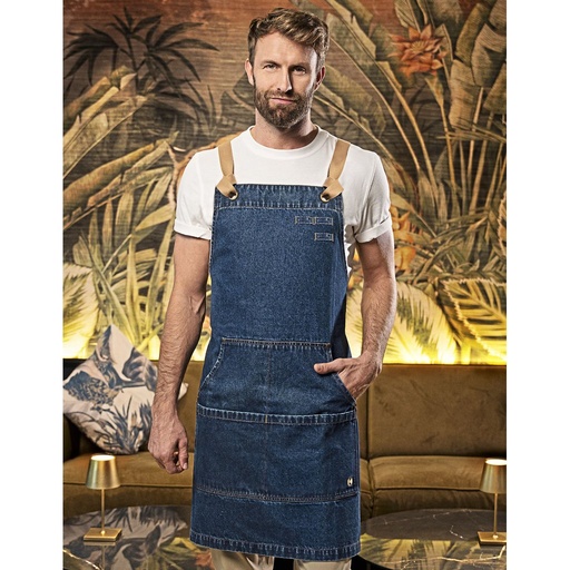 [KY166] (LS 41) Bip Apron Denim Urban-Style [KY166]