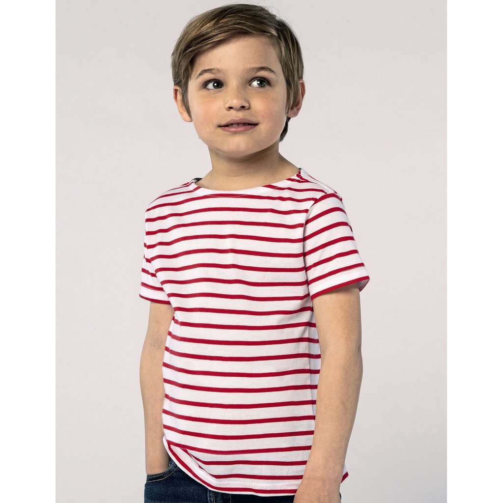 [L01400] (01400) Kids´ Round Neck Striped T-Shirt Miles