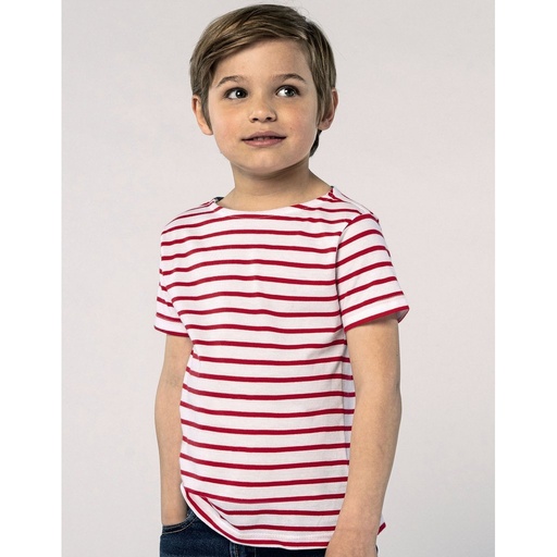 [L01400] (01400) Kids´ Round Neck Striped T-Shirt Miles [L01400]