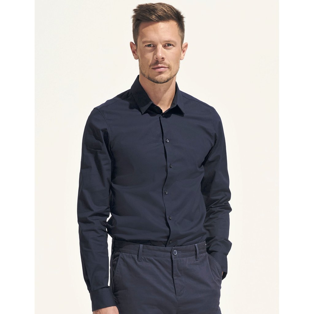 [L01426] (01426) Men´s Long Sleeve Stretch Shirt Blake