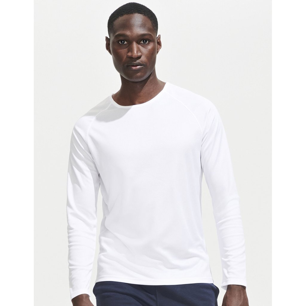 [L02071] (02071) Men´s Long Sleeve Sports T-Shirt Sporty