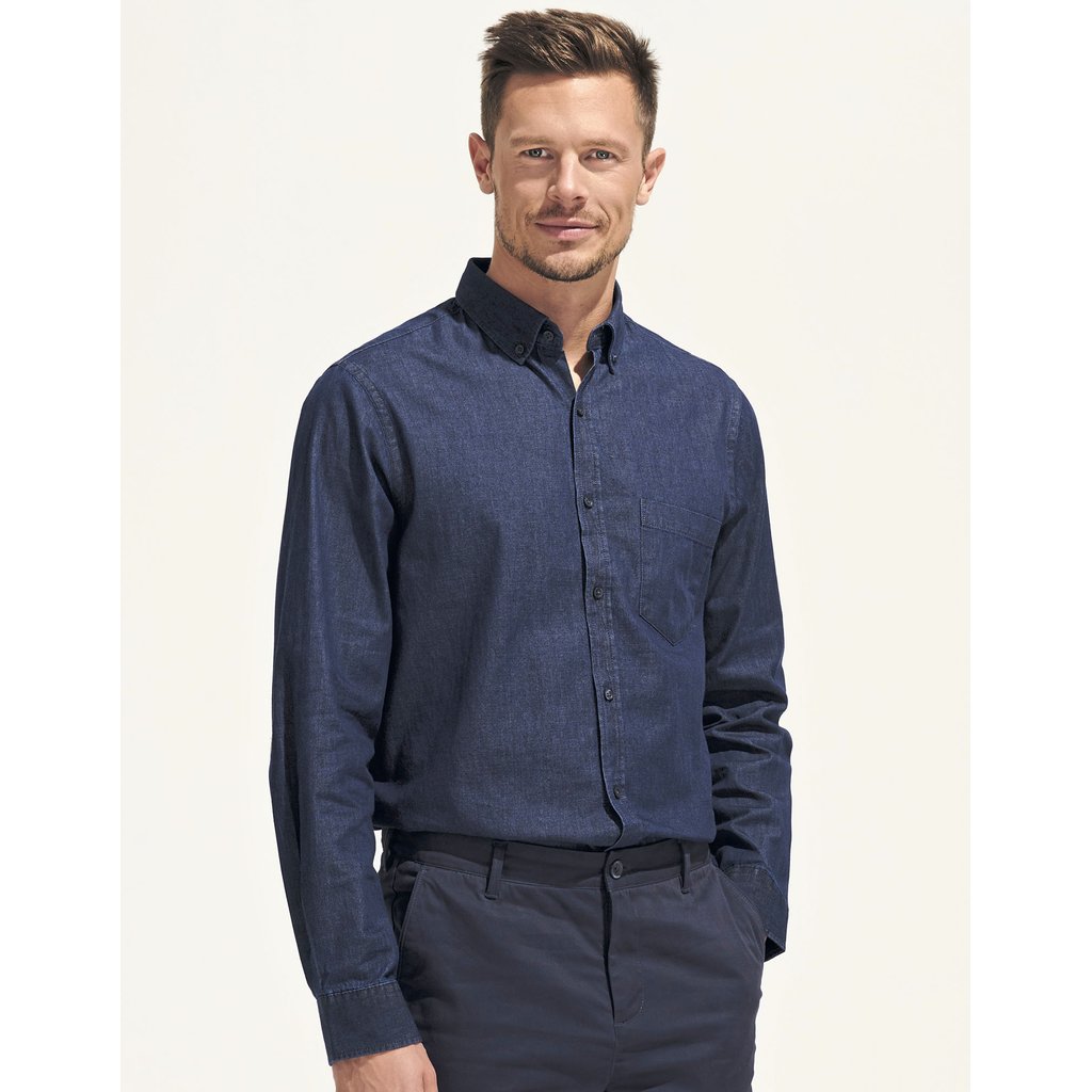 [L02100] (02100) Men´s Denim Shirt Barry [L02100]
