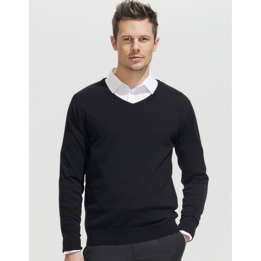 [L410] (90000) Men´s V-Neck Sweater Galaxy