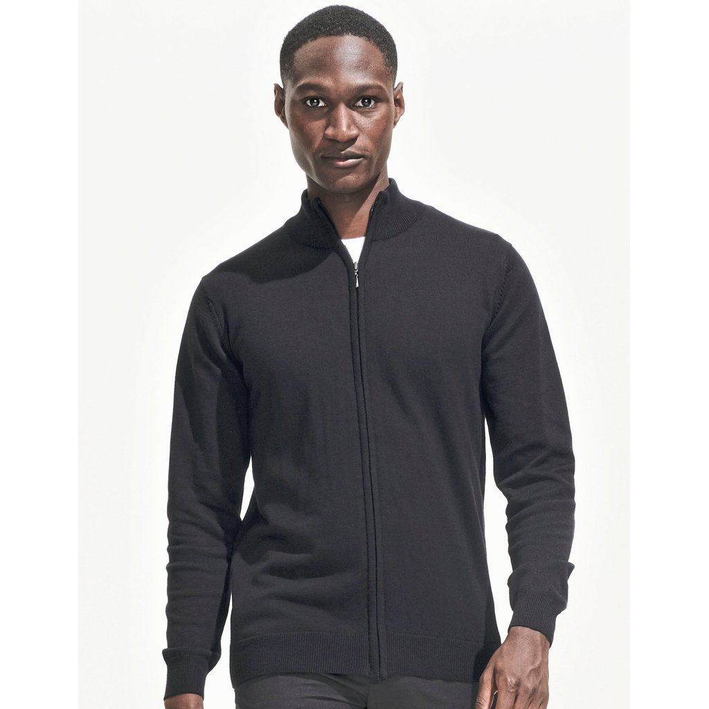 [L413] (00548) Men´s Zipped Knitted Cardigan Gordon