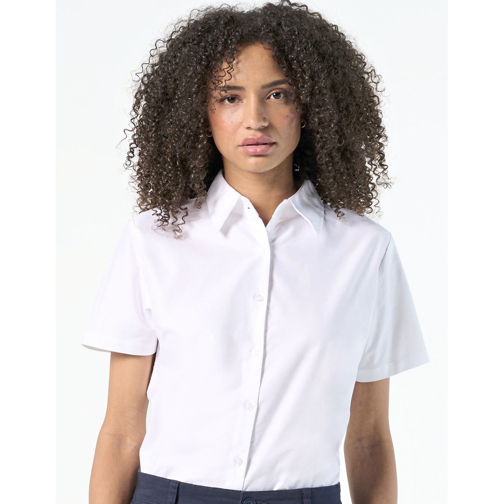 [L610] (16030) Women´s Oxford-Blouse Elite Short Sleeve