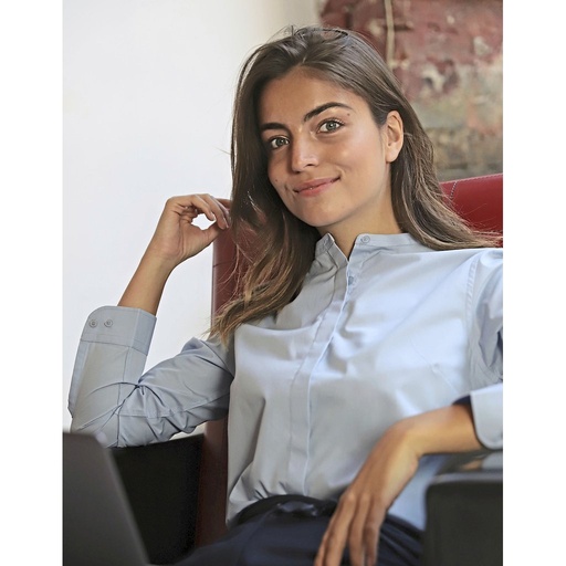 [NB3787] (03787) Women´s Mao Collar Shirt Bart [NB3787]