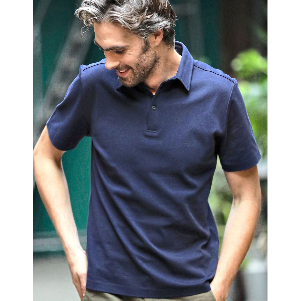 [NB3933] (03933) Men´s Mercerised Jersey Polo Shirt Relax Oscar