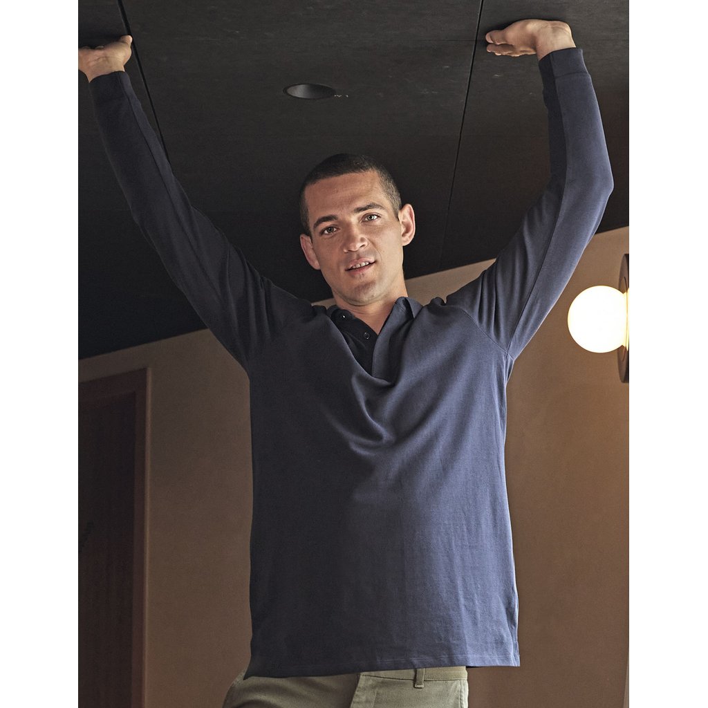 [NB4396] (04396) Men´s Long Sleeve Polo Shirt Owen