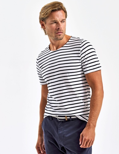 [AQ072] Men´s Marinière Coastal Short Sleeve Tee [AQ072]