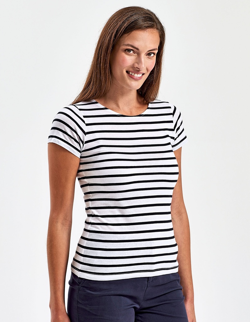 [AQ073] Women´s Marinière Coastal Short Sleeve Tee