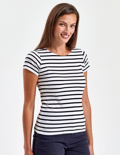 [AQ073] Women´s Marinière Coastal Short Sleeve Tee [AQ073]