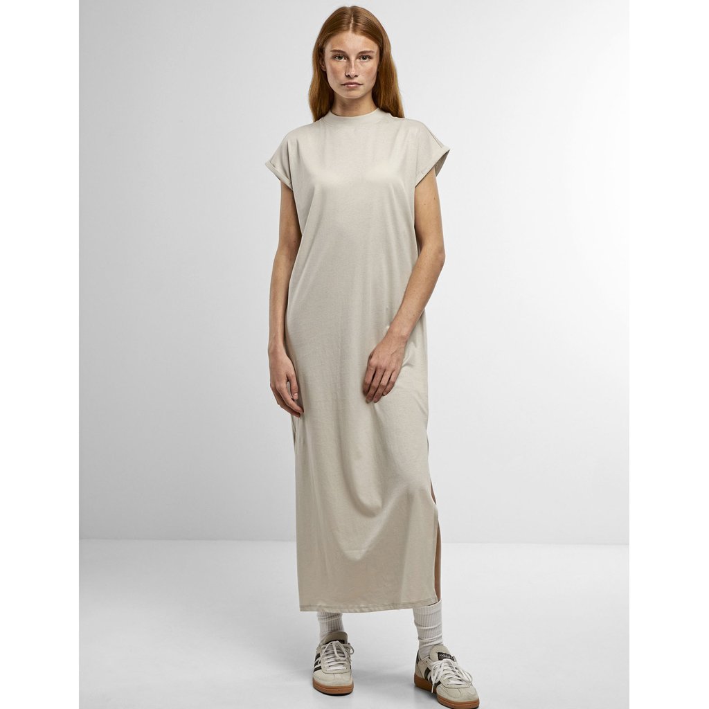 [NM045] (NM045) Ladies Long Extended Shoulder Dress