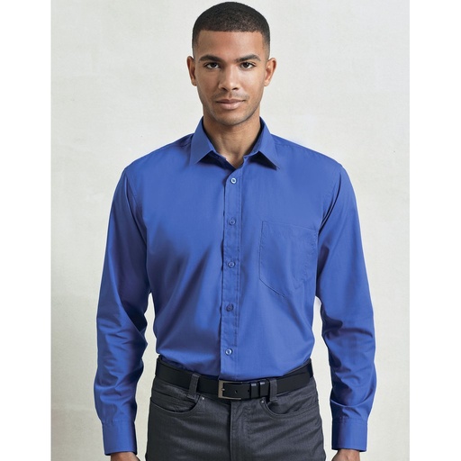 [PW200] (PR200) Men´s Poplin Long Sleeve Shirt [PW200]