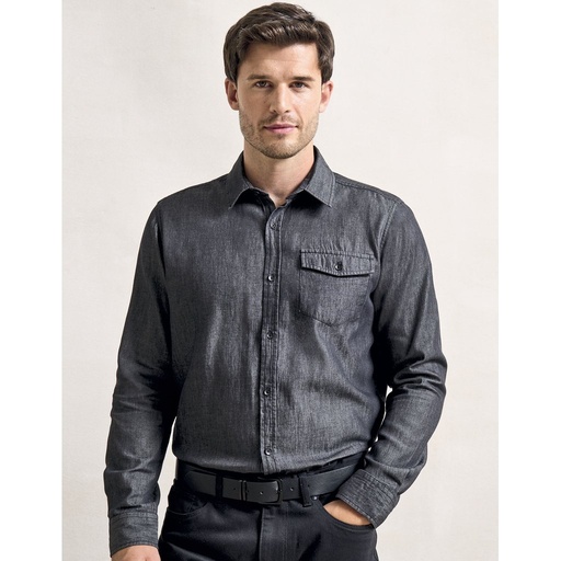 [PW222] (PR222) Men´s Jeans Stitch Denim Shirt [PW222]