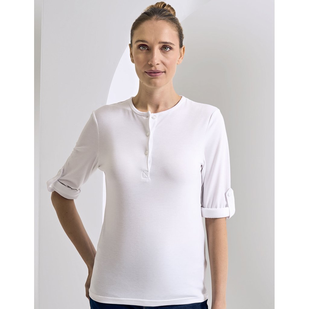 [PW318] (PR318) Women´s Long-John Roll Sleeve Tee