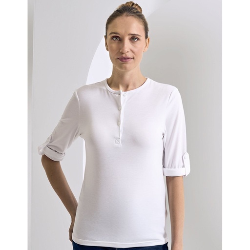 [PW318] (PR318) Women´s Long-John Roll Sleeve Tee [PW318]