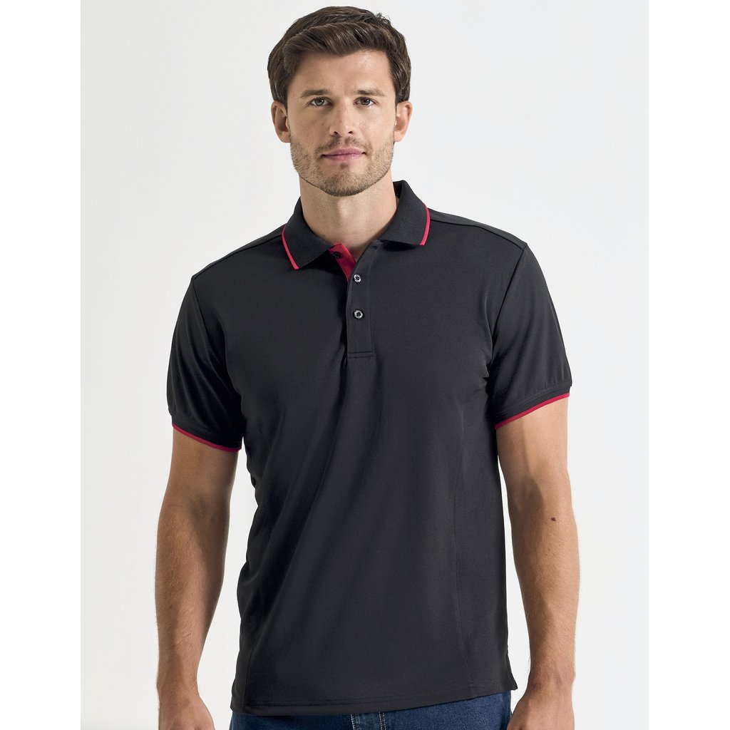 [PW618] (PR618) Men´s Contrast Coolchecker® Polo