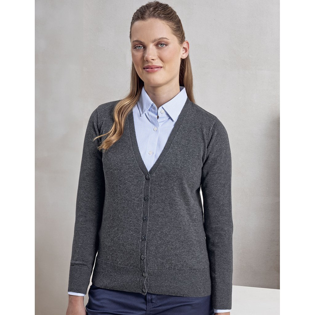 [PW697] (PR697) Women´s Button Through Knitted Cardigan