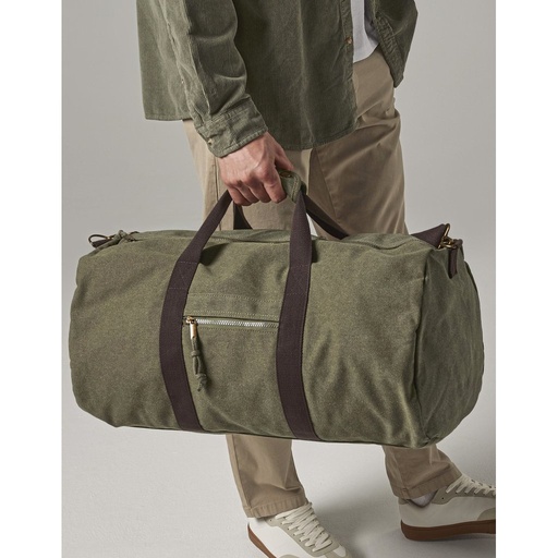 [QD613] Vintage Canvas Holdall [QD613]