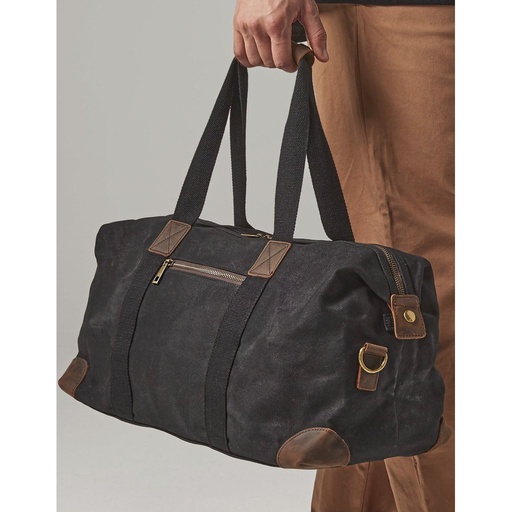 [QD650] Heritage Waxed Canvas Holdall [QD650]