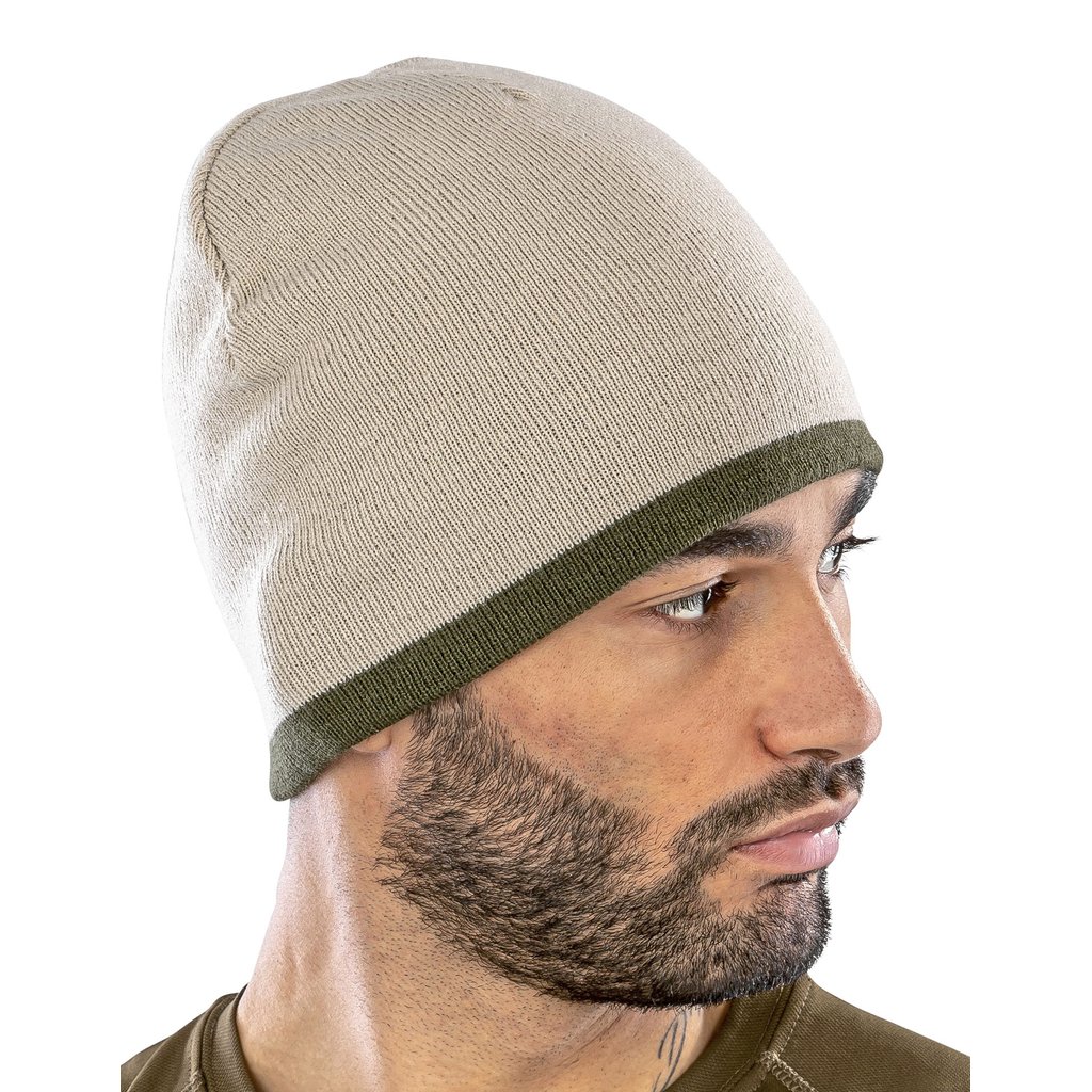 [RC46] (RC046X) Soft Feel Cuffless Reversible Beanie