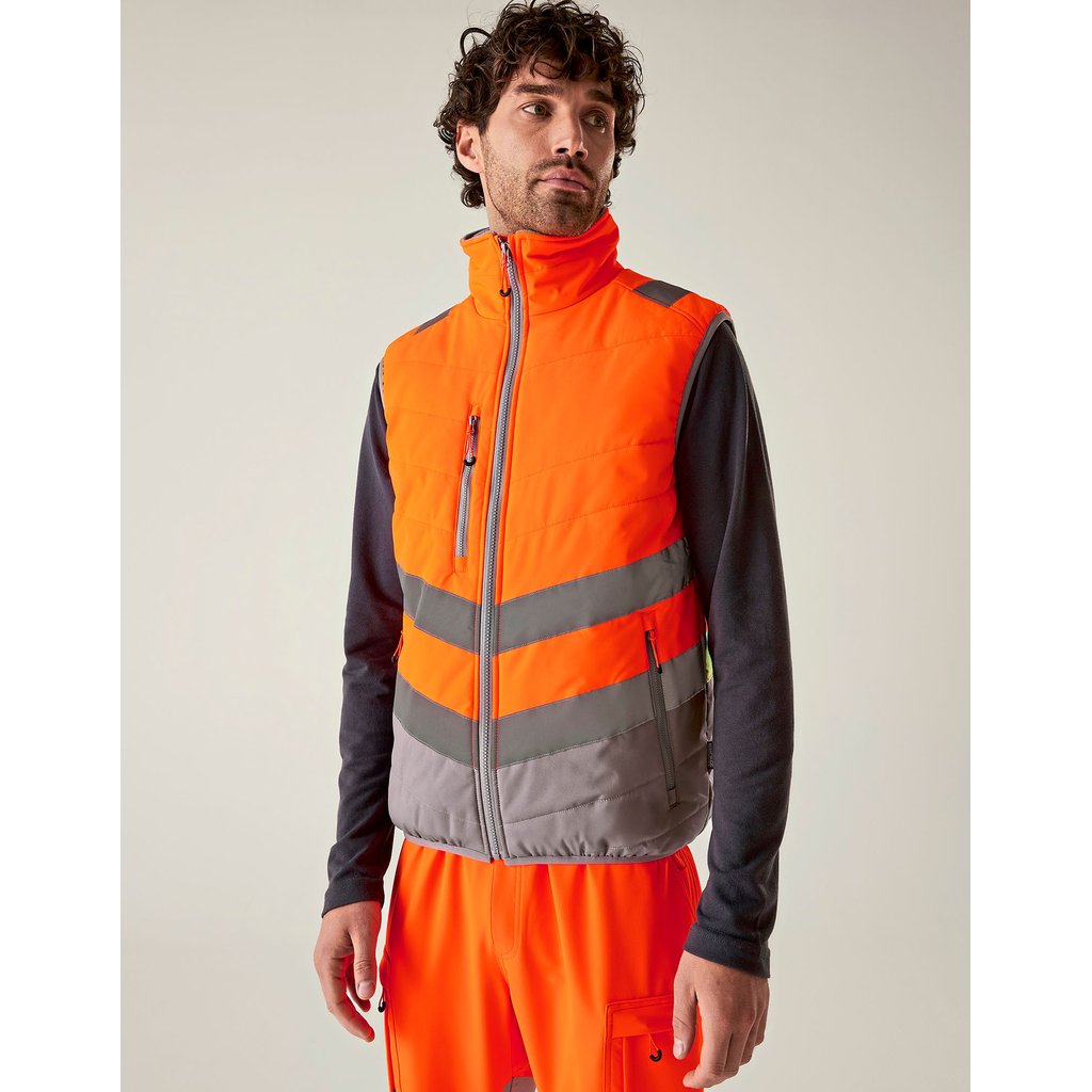 [RG20200] (TRB202) Hi-Vis 2-Tone Thermal Baffle Bodywarmer