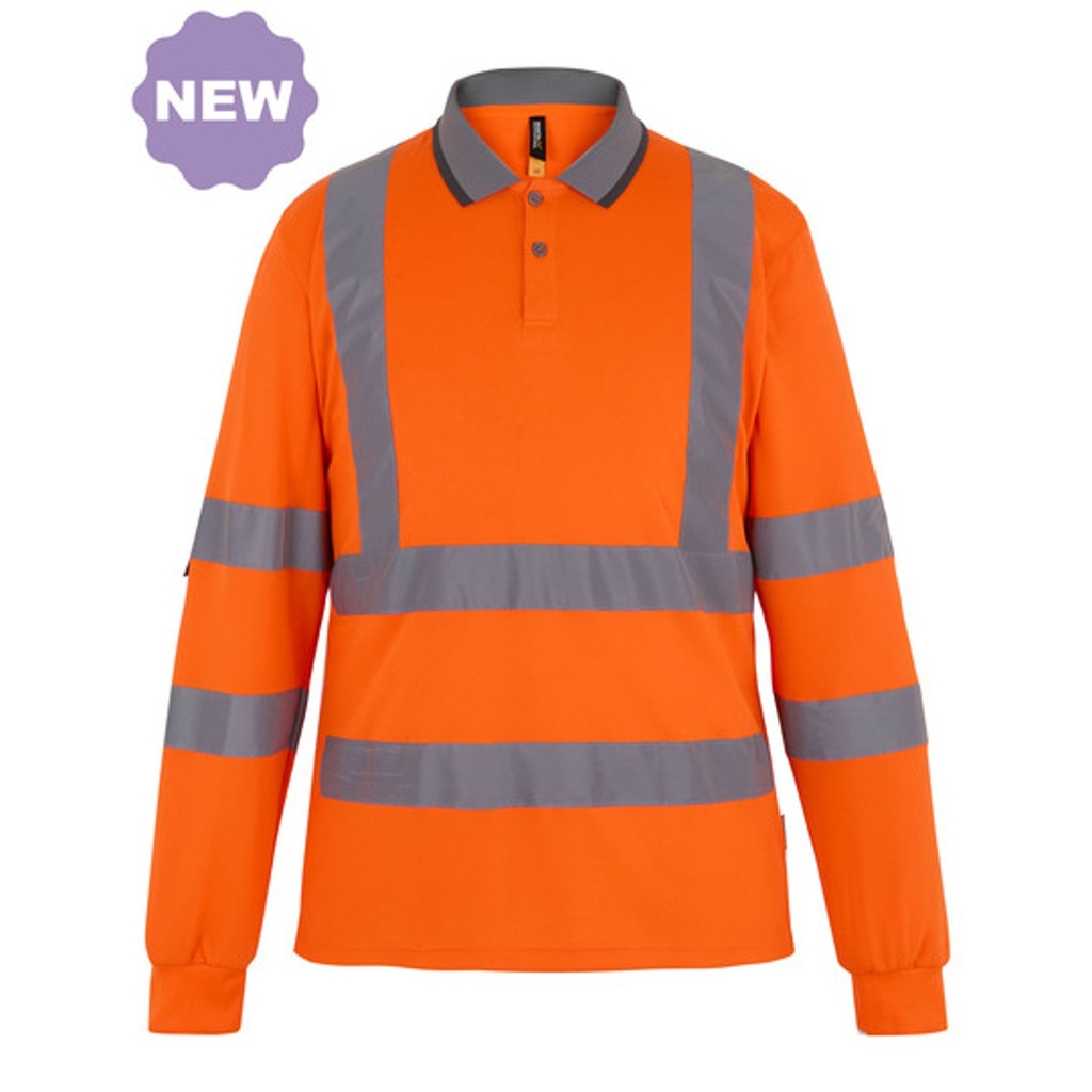 [RG3240] Hi-Vis Pro Contract Long-Sleeved Polo Shirt (Class 3)