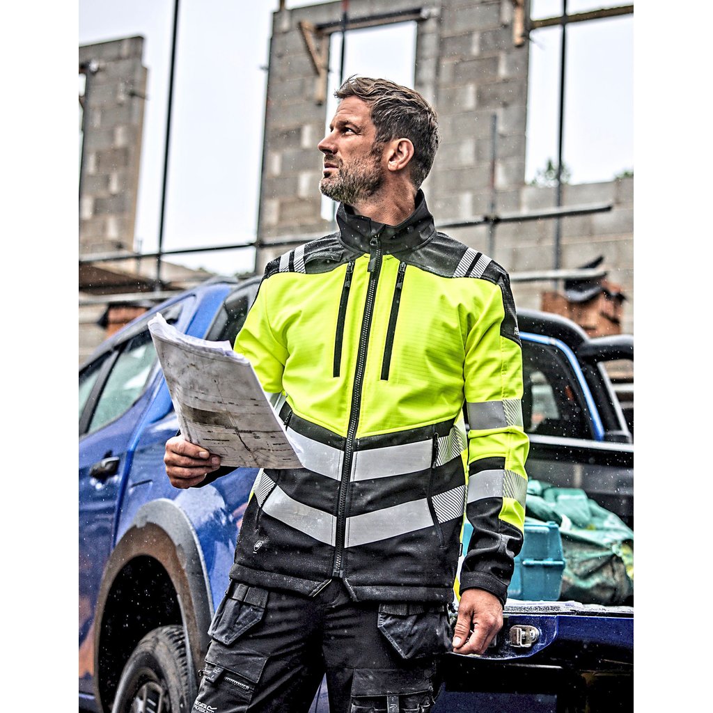 [RG760] (TRA760) Hi-Vis X-Pro 3 Layer Softshell Jacket (Class 2) [RG760]