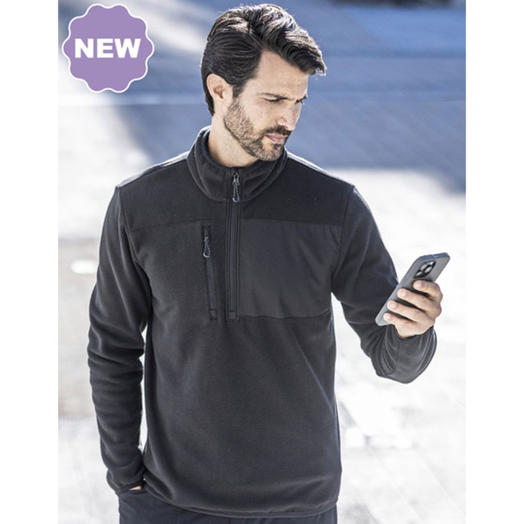 [RG828] Active Printable Half Zip Microfleece Sweat