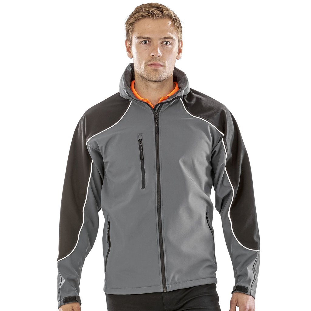 [RT118] (R118X) Hooded Soft Shell Jacket