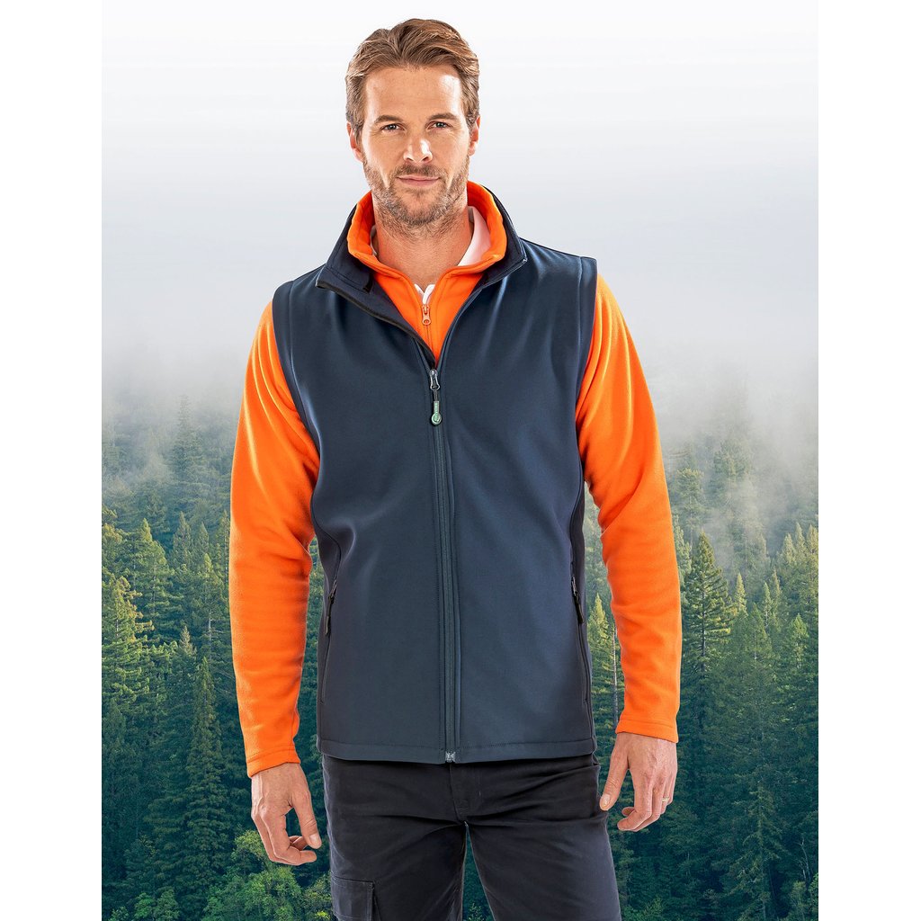 [RT232] (R232M) Men's Printable Softshell Bodywarmer with Recycled Fleece Inner