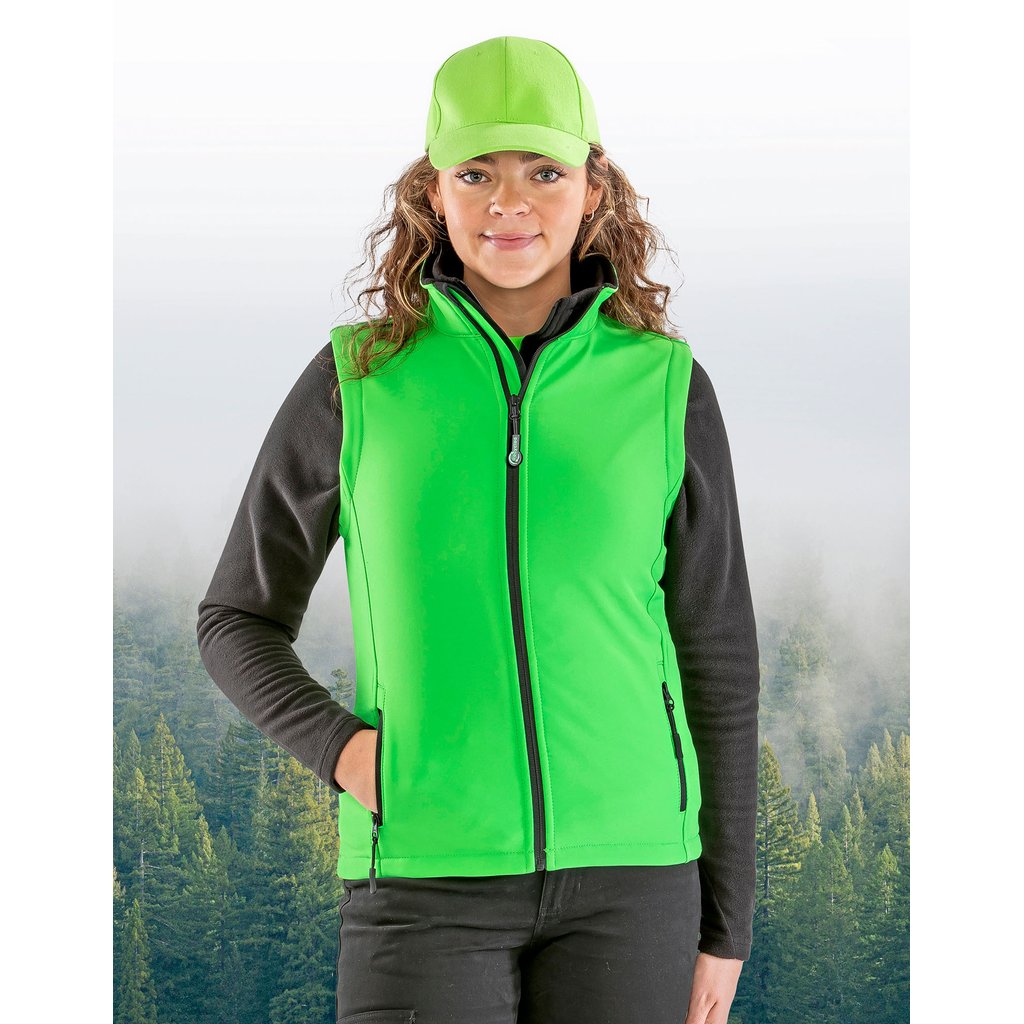 [RT232F] (R232F) Women´s Printable Softshell Bodywarmer with Recycled Fleece Inner