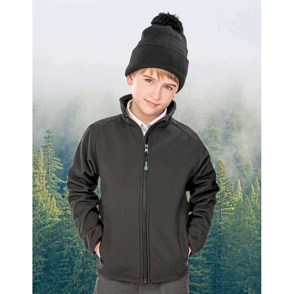 [RT901J] (R901J) Recycled 2-Layer Printable Junior Softshell Jacket