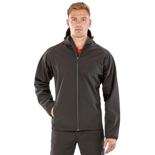 [RT911] (R911M) Men´s Recycled 3-Layer Printable Hooded Softshell Jacket [RT911]