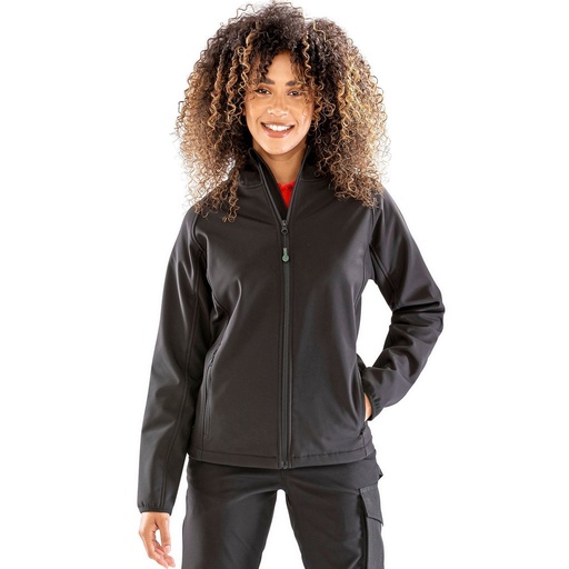 [RT911F] (R911F) Women´s Recycled 3-Layer Printable Hooded Softshell Jacket [RT911F]