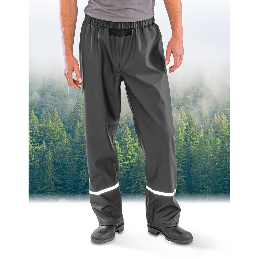 [RT916] (R916X) Prism PU Waterproof Trouser with Reflective Bands & Recycled Backing