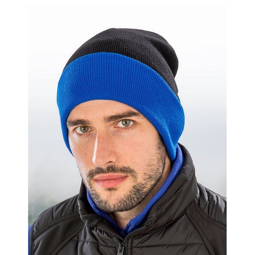[RT930] (RC930X) Recycled Black Compass Beanie [RT930]