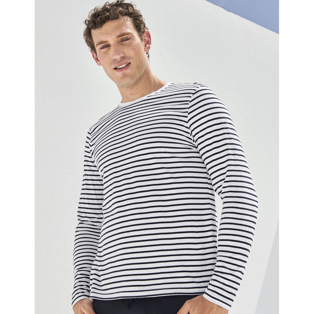 [SFM204] (SF204) Unisex Long Sleeved Striped T