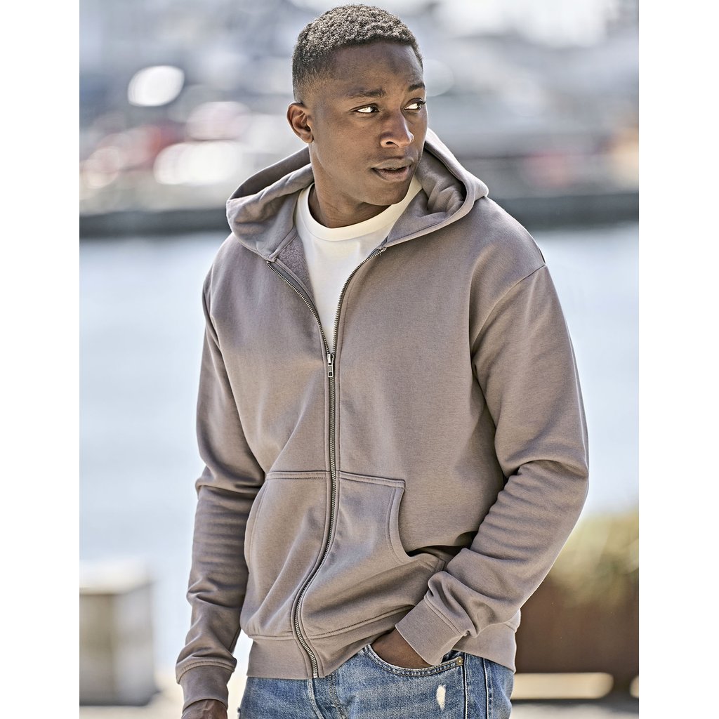 [TJ5154] (5154) UNLABELED Hooded Full Zip Sweatshirt