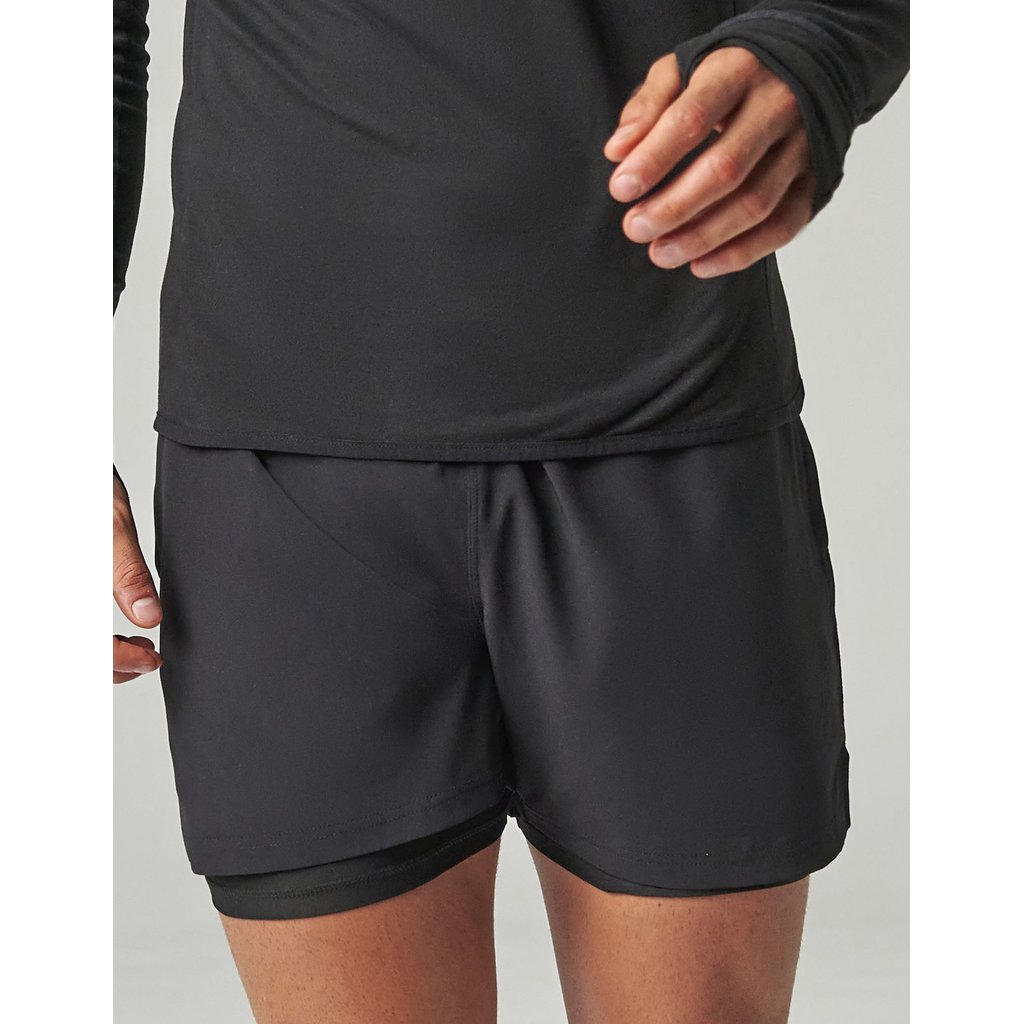 [TL615] (TL615) Men's Double Layer Sports Short